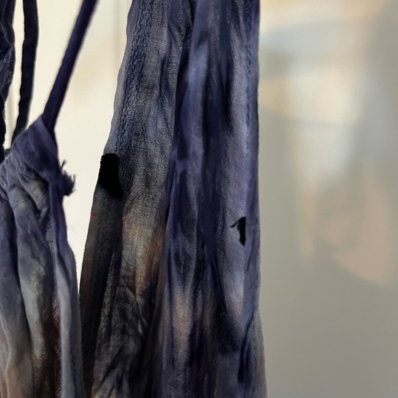 Stylish Blue Tie-Dye Maxi Dress - Picture 3 of 6